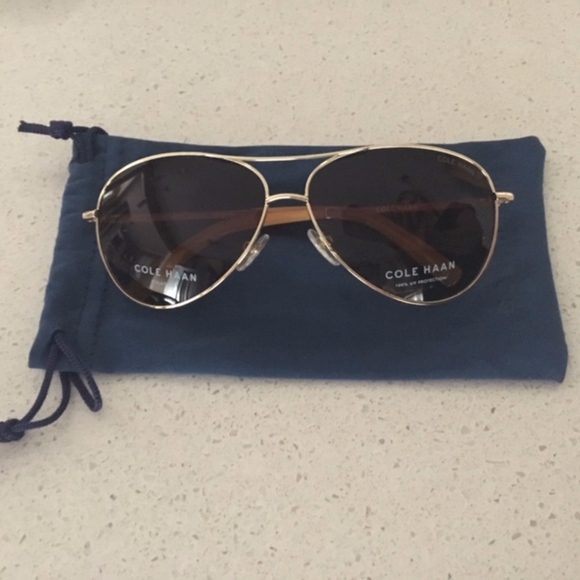 Cole Haan Accessories - Cole Haan Womens Polarized Aviator Sunglasses NWOT